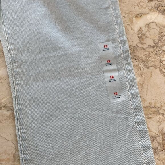 NWT Old Navy OG Loose Low Rise Light Wash Jeans Size 12 - Picture 6 of 9